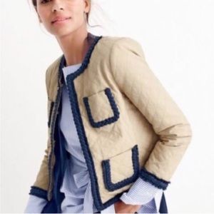 J Crew Quilted Safari jacket